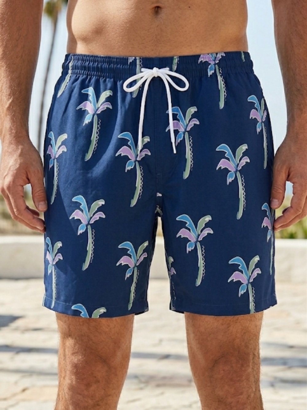 Chubbies Men’s Navy Palm Tree Swim Trunks – Tropical Print Compression XXL
FF